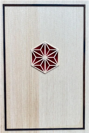 木曽ひのき+麻の葉柄